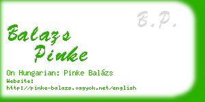 balazs pinke business card
